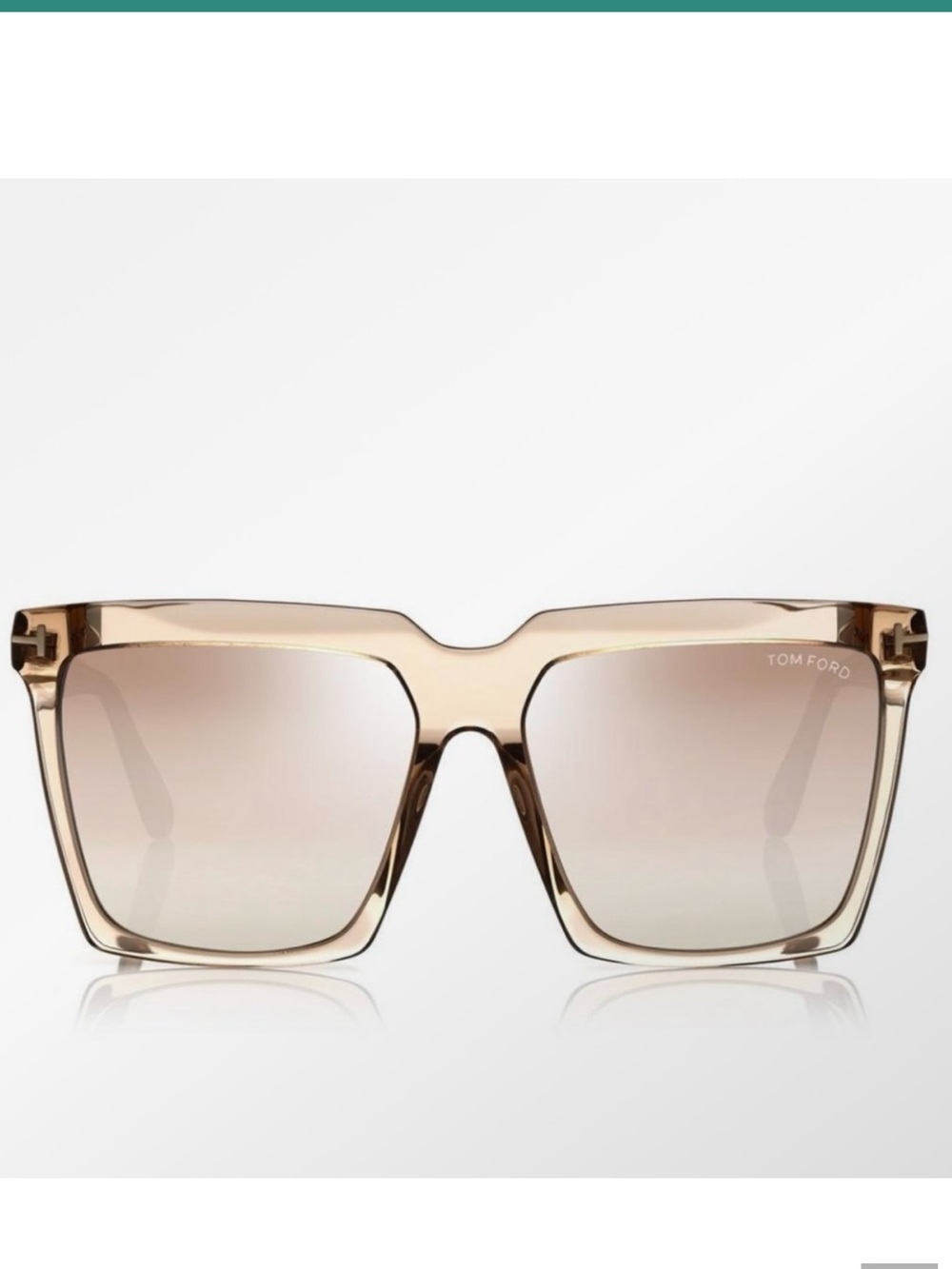 Tom Ford Sabrina-02 Square Sunglasses in Light Brown